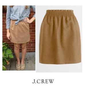 Jcrew tan sidewalk skirt size 0
